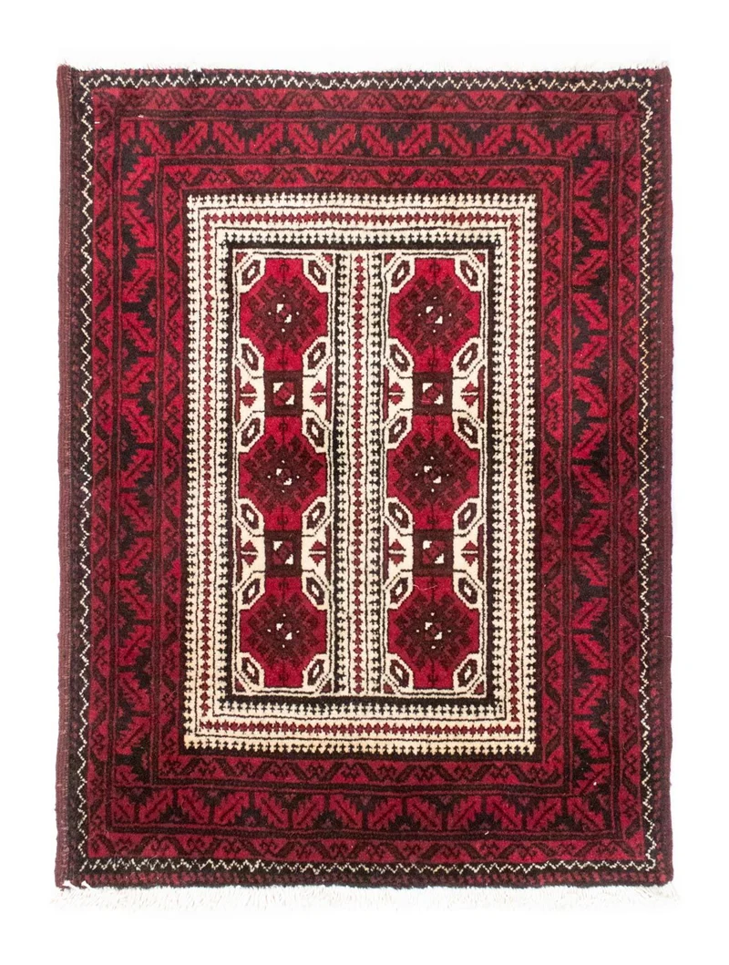 Belutsch Teppich 74 x 95 cm - rot