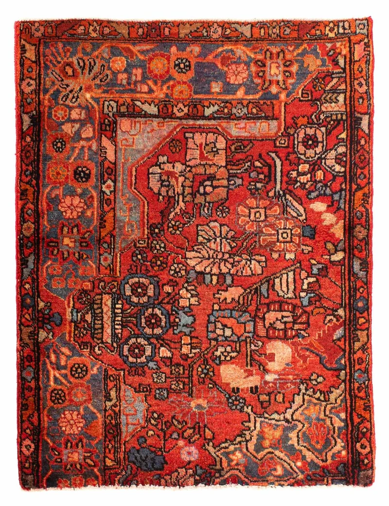Perserteppich - Nomadic 89 x 115 cm - rot