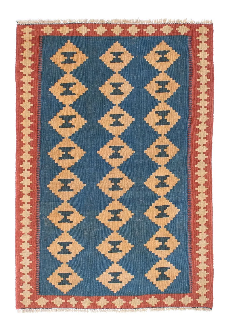 Kelim Teppich - Oriental 98 x 149 cm - blau