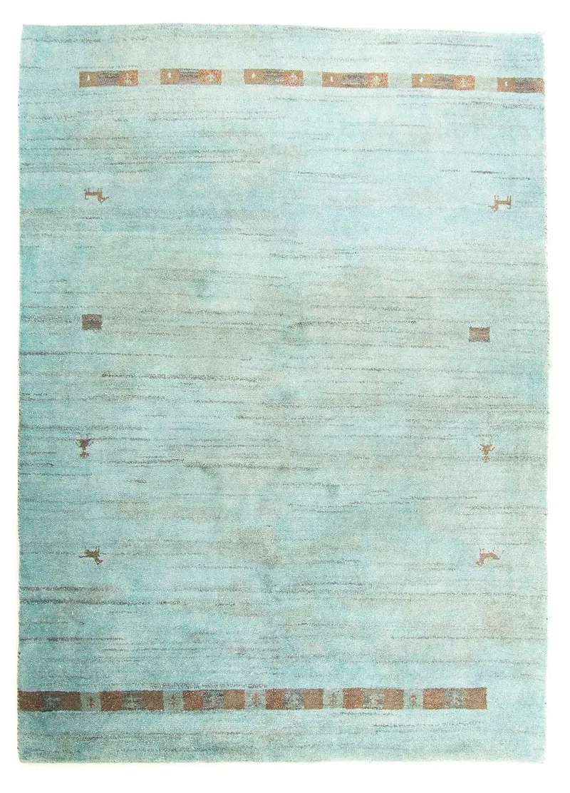 Gabbeh Teppich - Indus 170 x 237 cm - hellblau