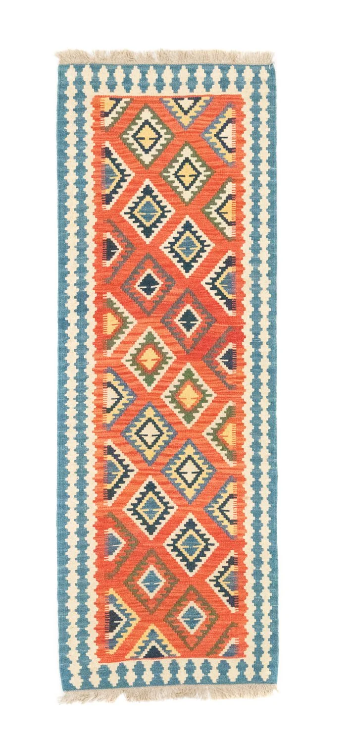 Kelim Teppich - Splash 70 x 202 cm - rot