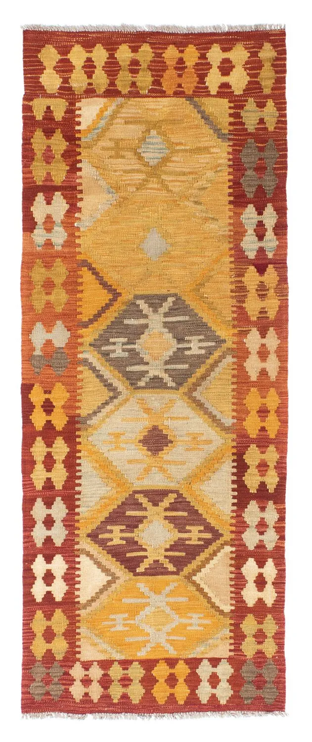 Kelim Teppich - Oriental 75 x 185 cm - gold