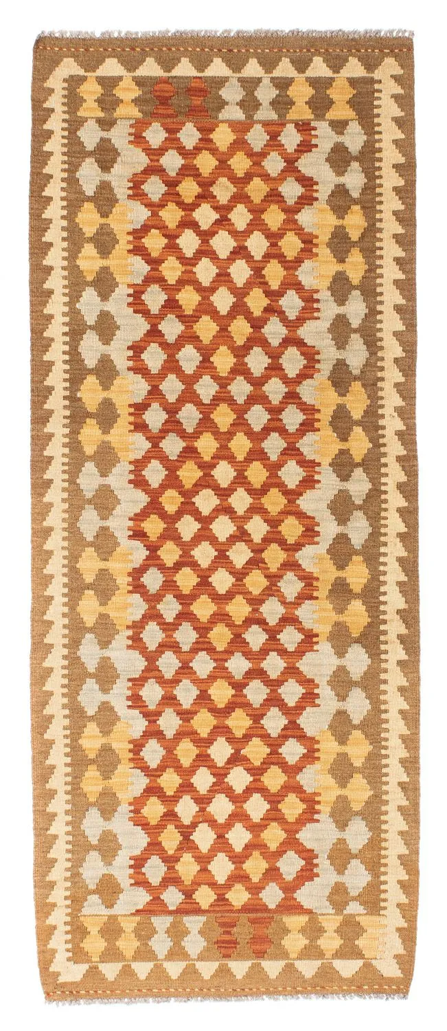 Kelim Teppich - Oriental 74 x 191 cm - hellbraun