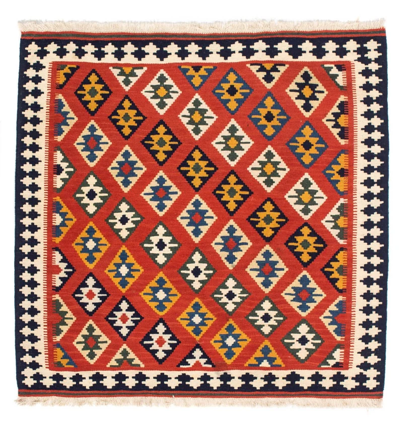 Kelim Teppich - Oriental 103 x 106 cm - rot