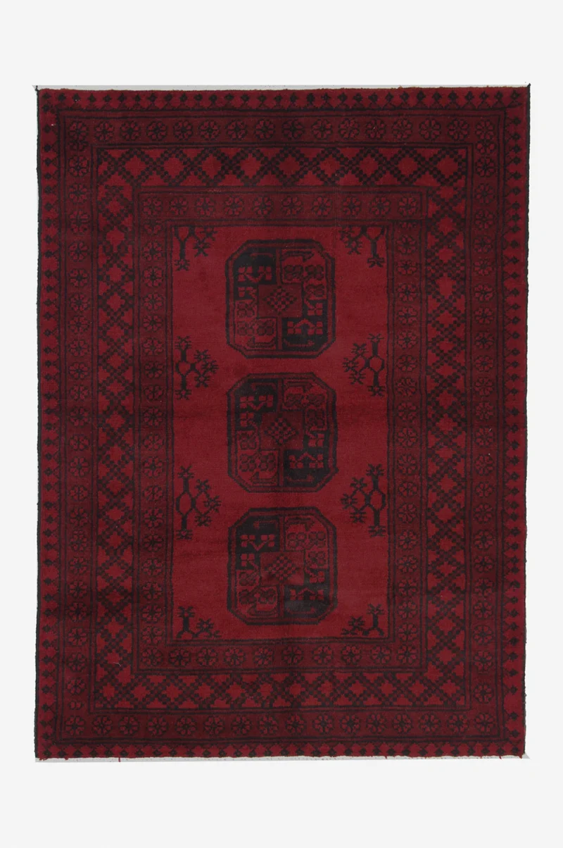Afghan Teppich - Filpa 100 x 140 cm - rot