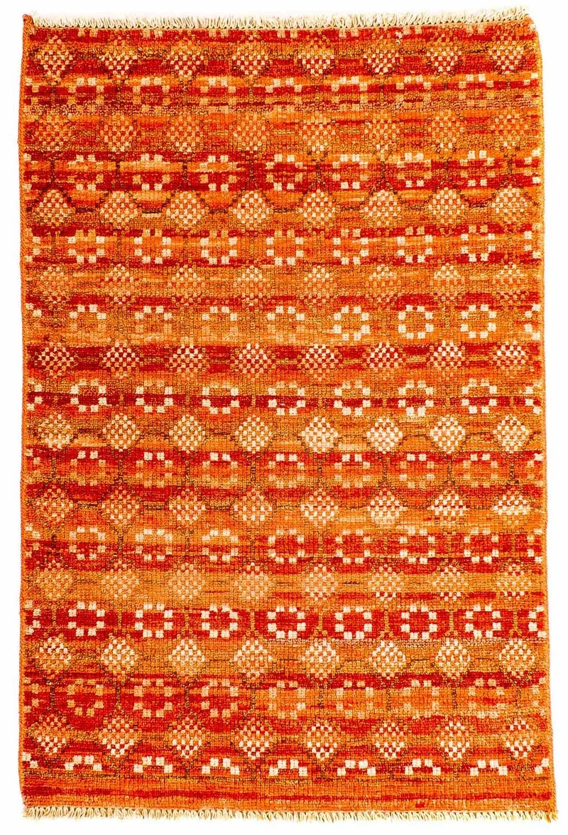 Designer Teppich 62 x 92 cm - orange