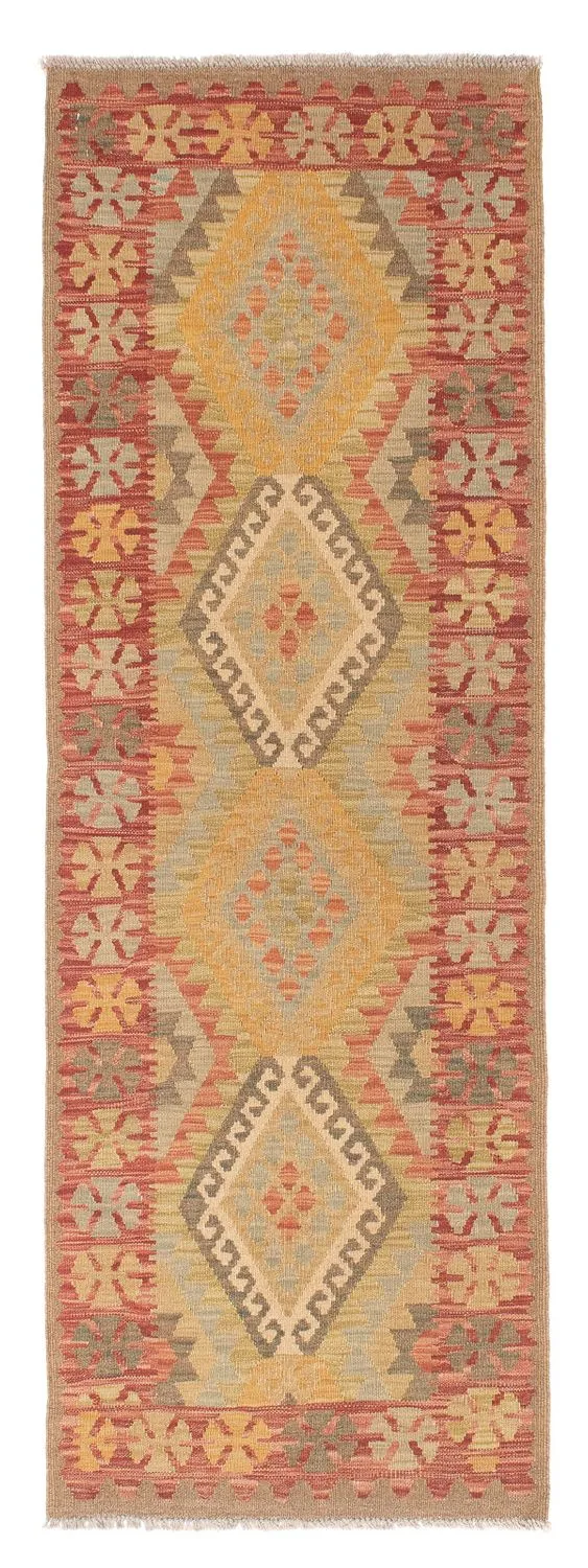 Kelim Teppich - Splash 66 x 207 cm - hellrot