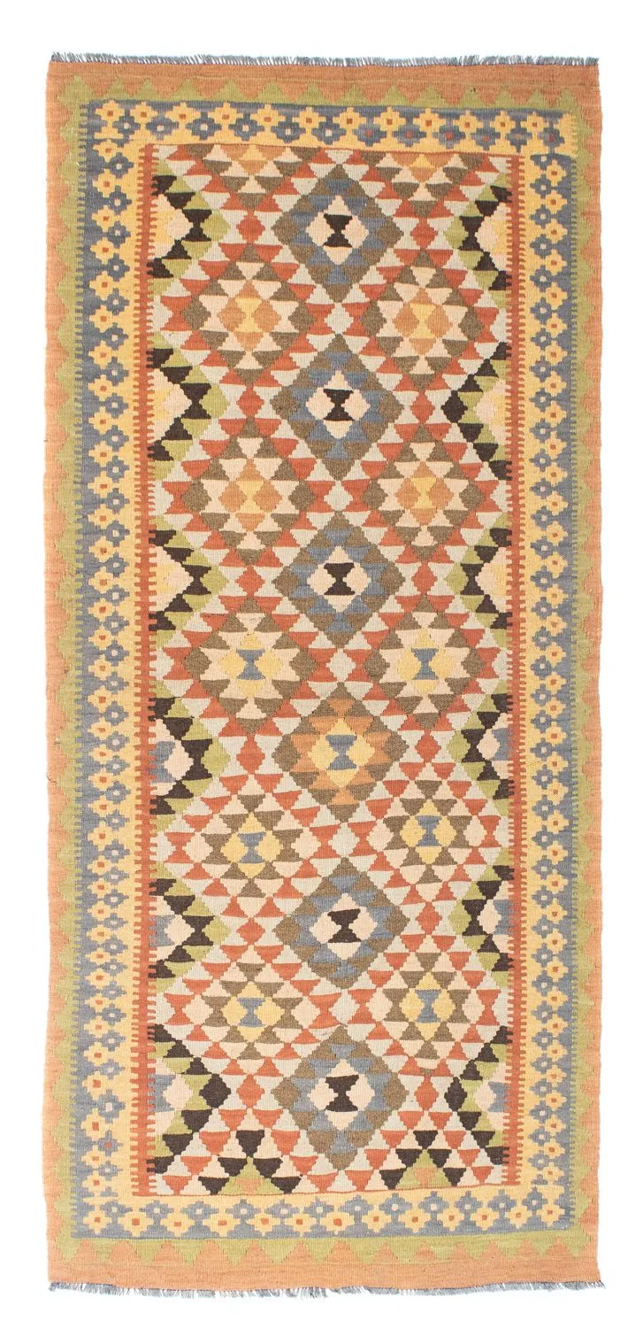 Kelim Teppich - Oriental 91 x 200 cm - hellbraun
