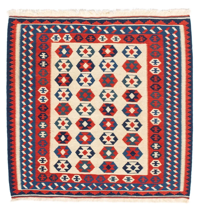 Kelim Teppich - Oriental 103 x 103 cm - beige
