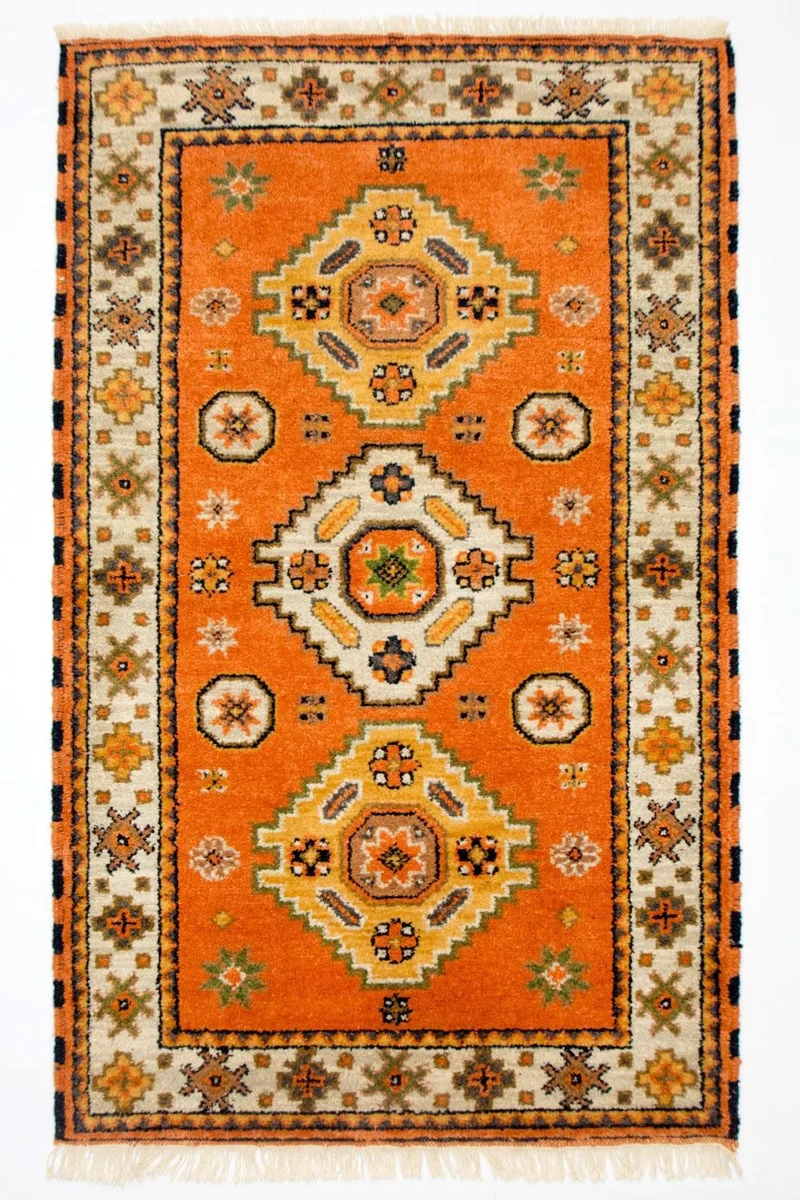 Orientteppich 95 x 158 cm - orange