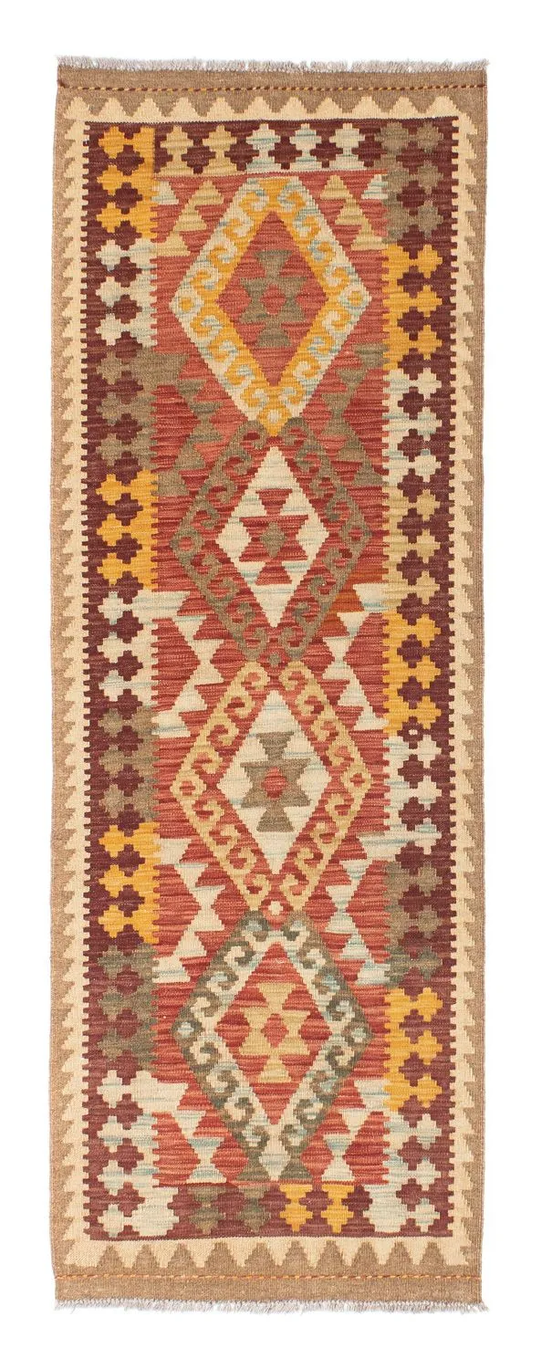 Kelim Teppich - Oriental 67 x 199 cm - hellbraun