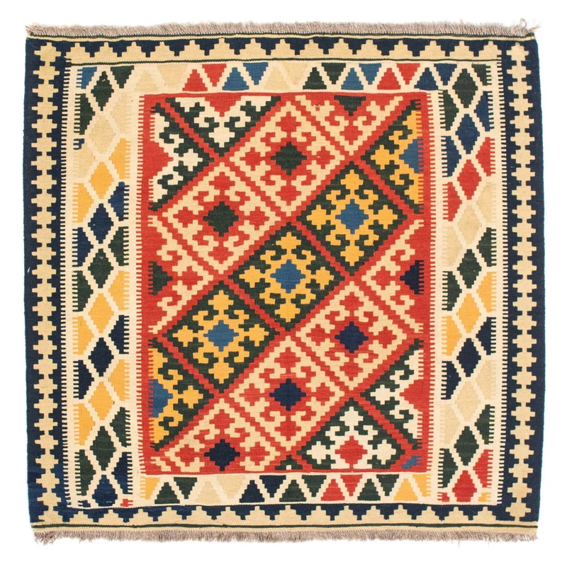 Kelim Teppich - Oriental 101 x 103 cm - beige