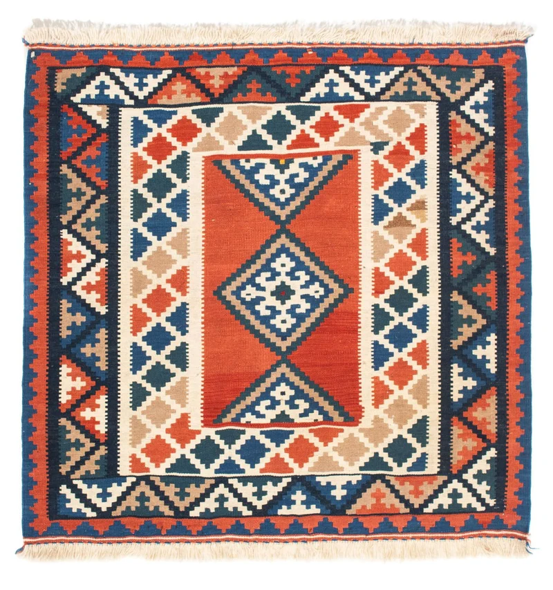 Kelim Teppich - Oriental 102 x 102 cm - rost