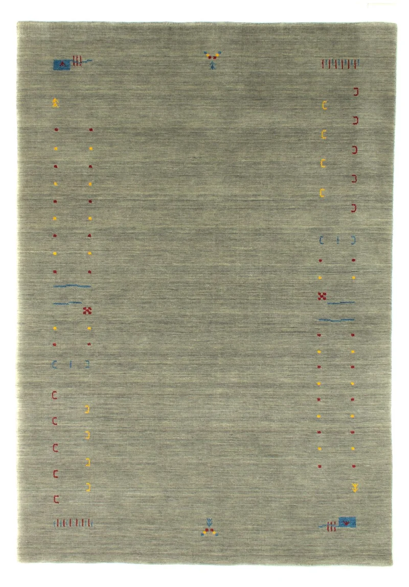 Gabbeh Teppich - Softy 143 x 202 cm - silber