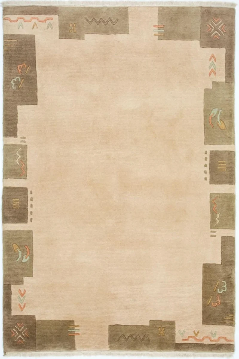 Nepal Teppich 124 x 182 cm - mehrfarbig