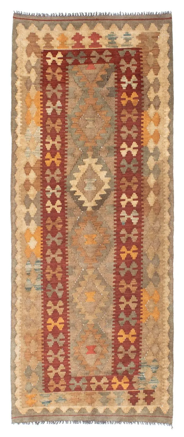 Kelim Teppich - Oriental 81 x 198 cm - hellbraun