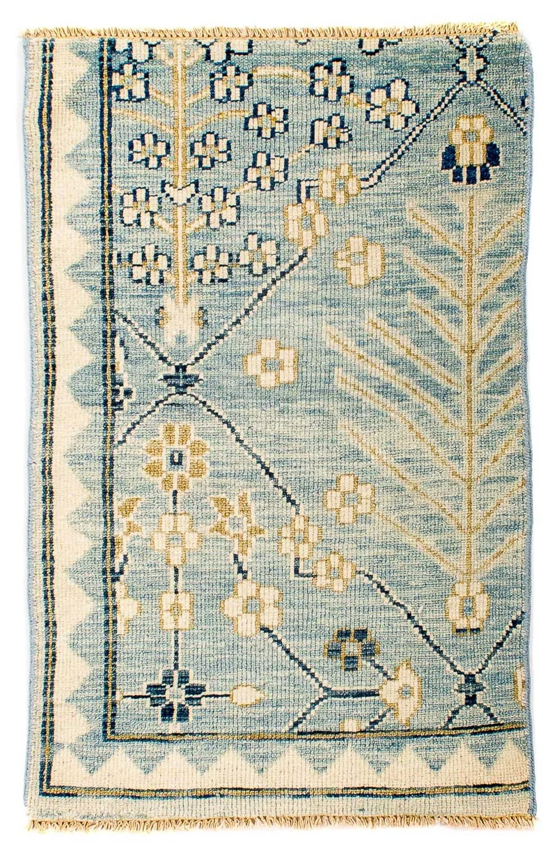 Ziegler Teppich - Modern 62 x 92 cm - hellblau