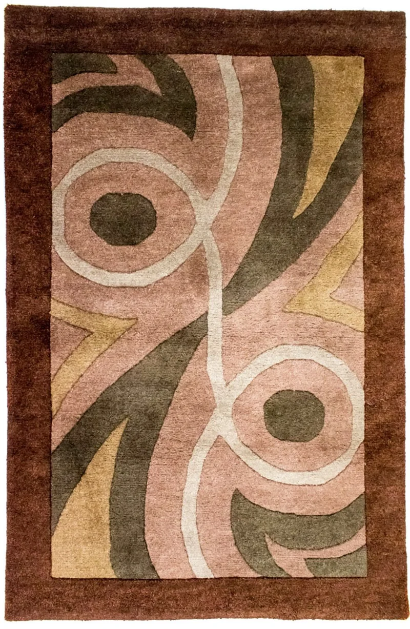 Nepal Teppich 119 x 178 cm - braun