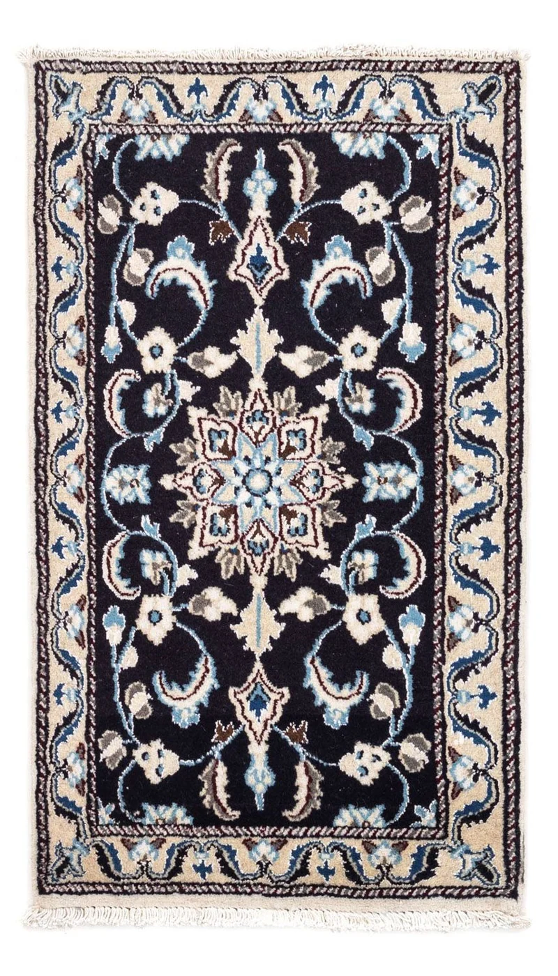 Perserteppich - Nain 57 x 101 cm - dunkelblau