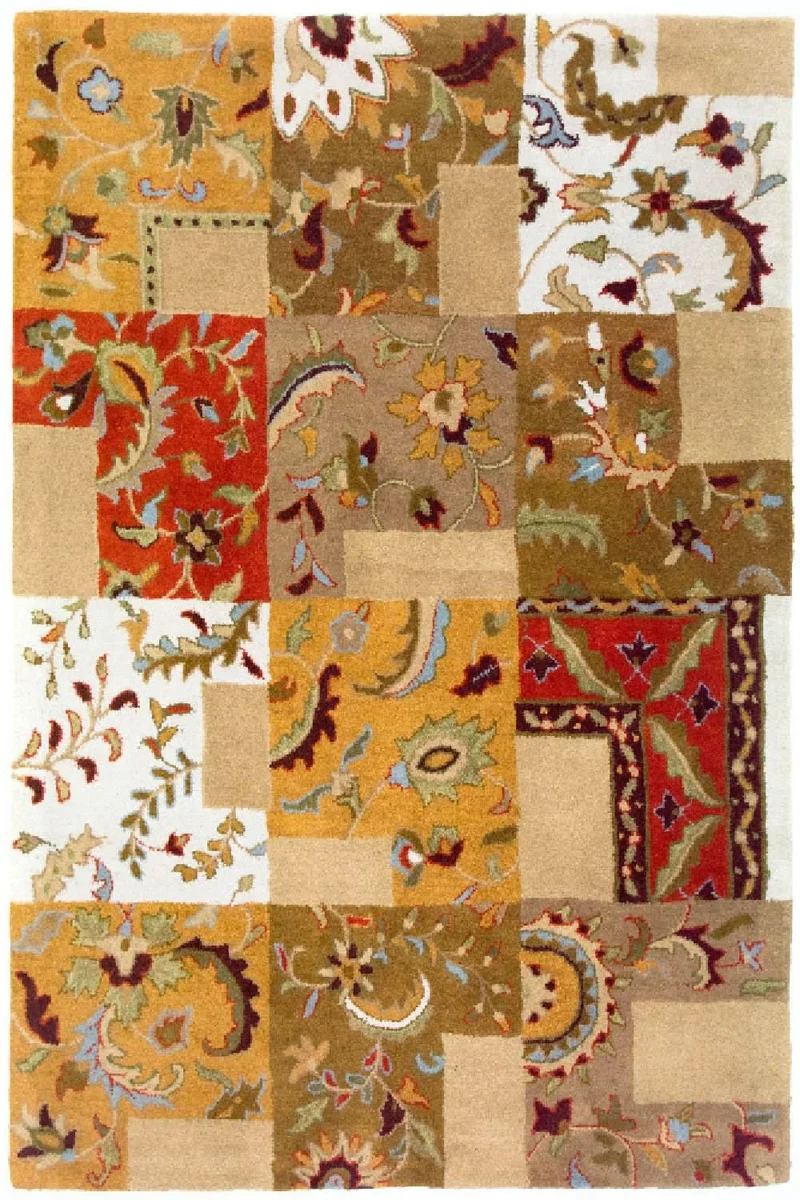 Wollteppich 136 x 189 cm Teppichbrücke