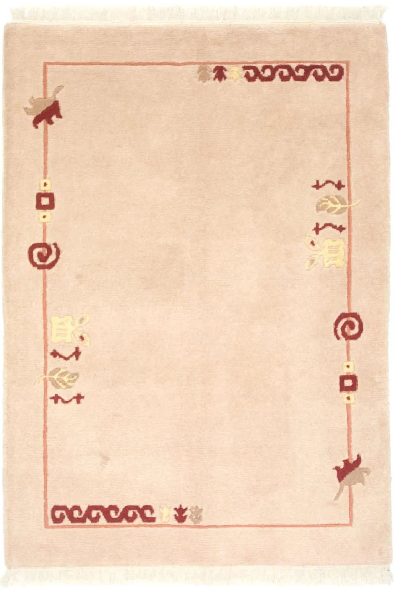 Nepal Teppich 120 x 180 cm - mehrfarbig