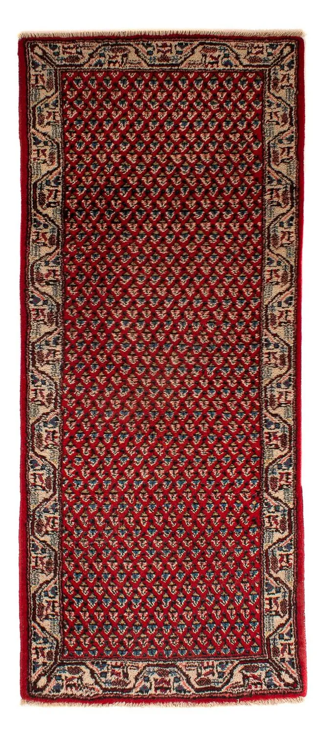 Perserteppich - Mir 77 x 203 cm - dunkelrot