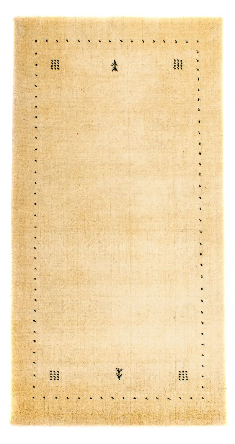 Gabbeh Teppich - Loribaft Indus 73 x 142 cm - beige