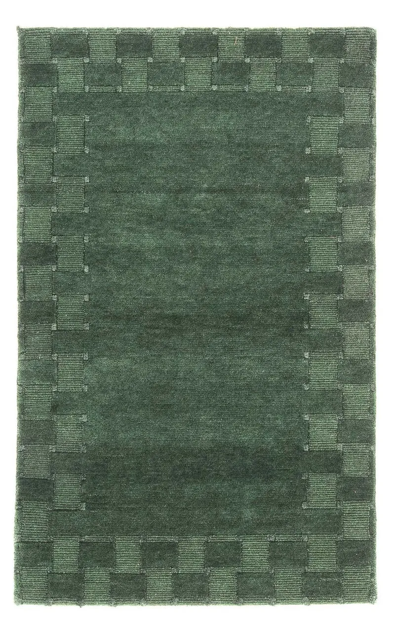 Nepal Teppich - 93 x 152 cm - grün