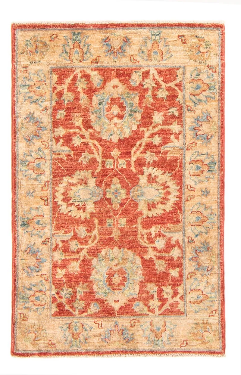 Ziegler Teppich - 60 x 95 cm - rot