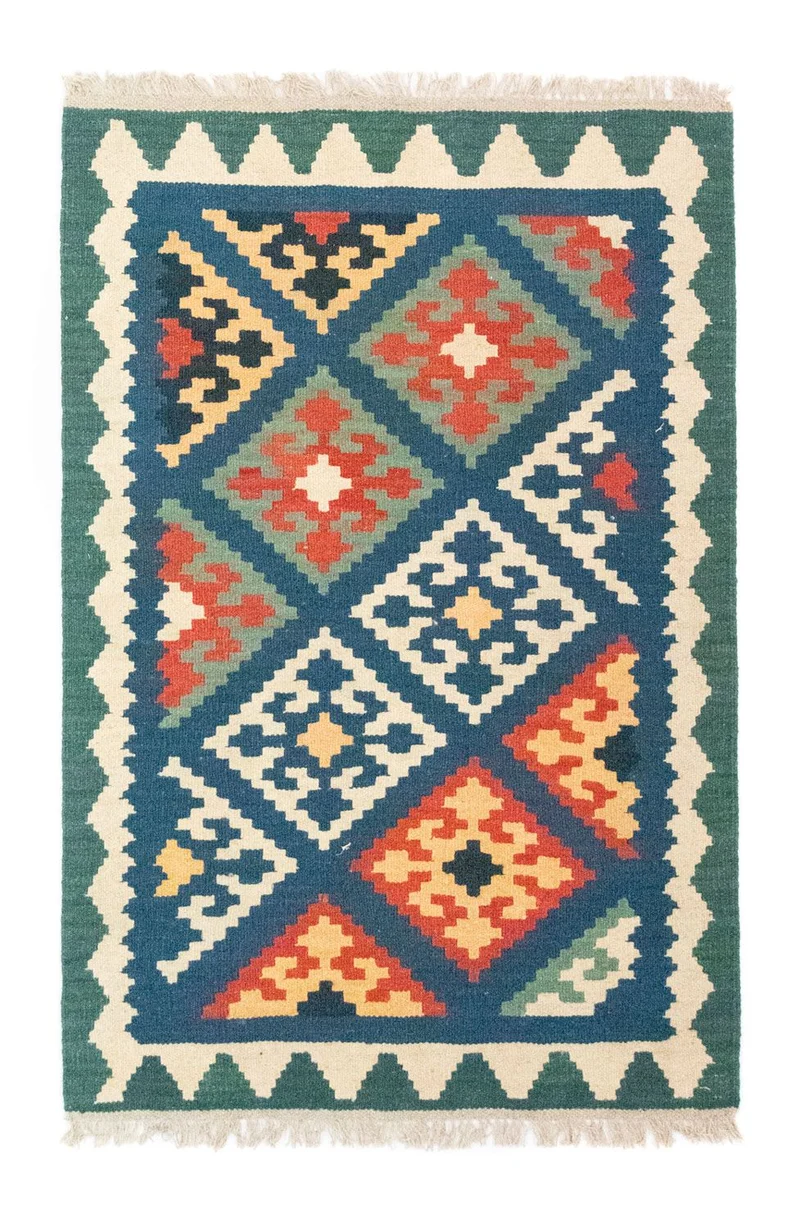 Kelim Teppich - Splash 84 x 123 cm - mehrfarbig