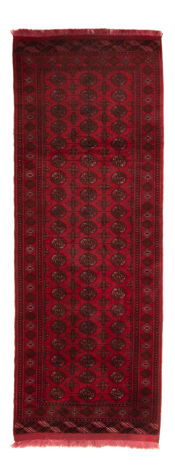 Orientteppich 106 x 280 cm - dunkelrot