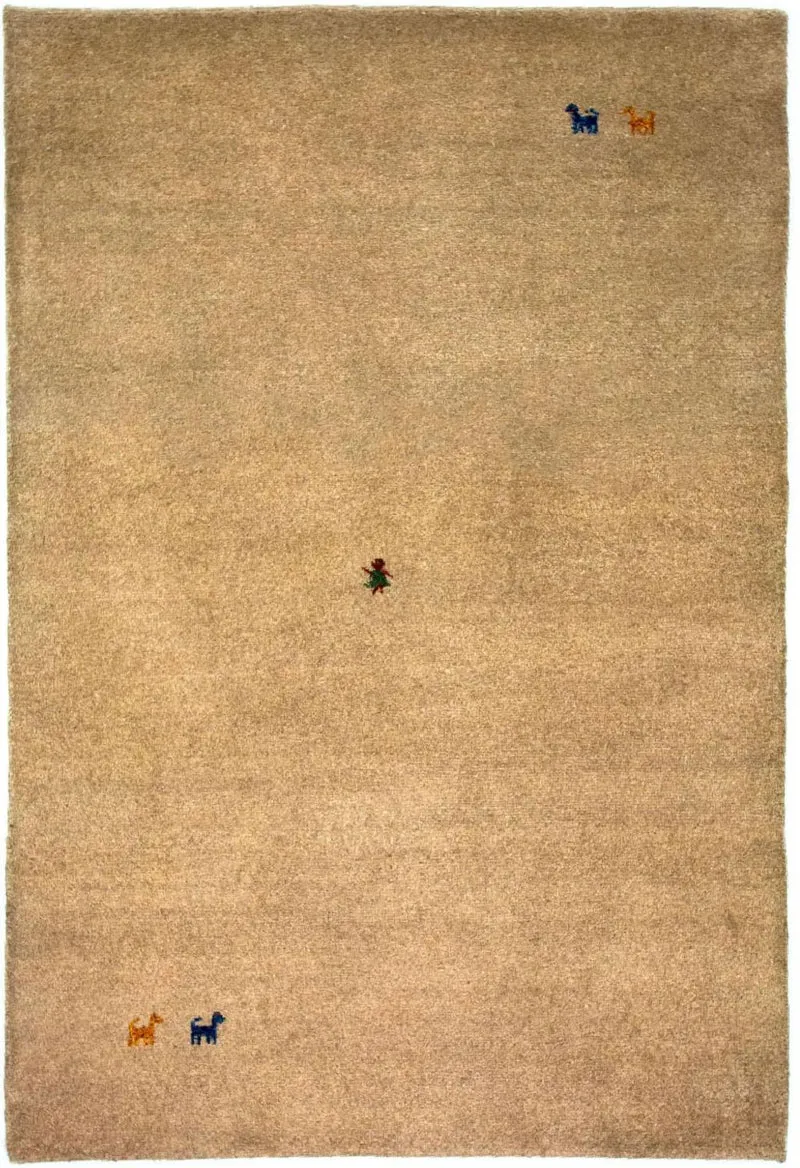 Gabbeh Teppich - Indus 140 x 200 cm - braun