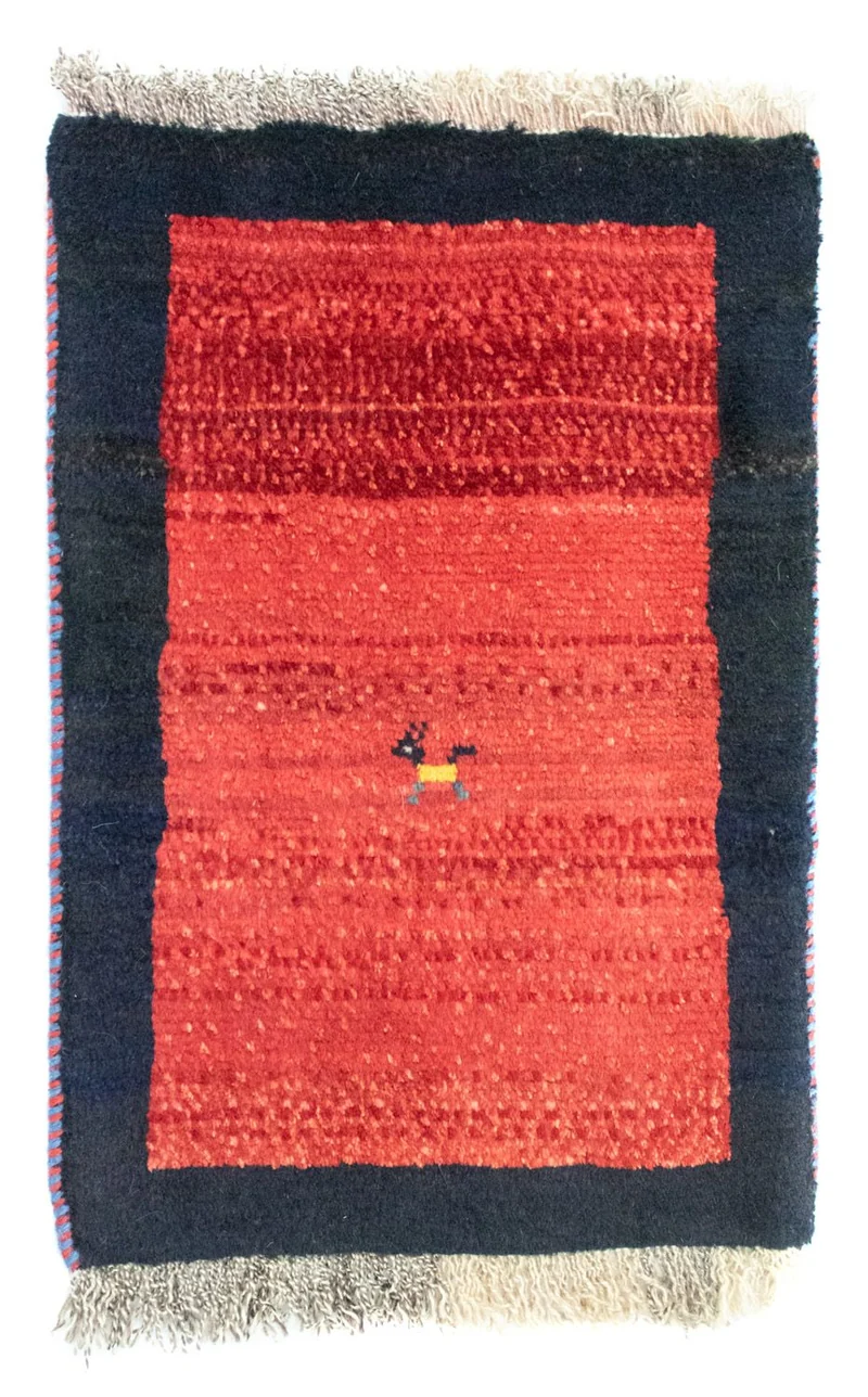 Gabbeh Teppich - Perser 40 x 60 cm - orange