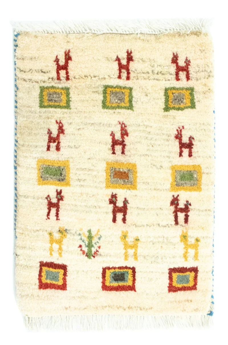 Gabbeh Teppich - Perser 40 x 60 cm - mehrfarbig