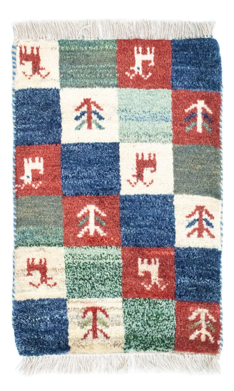 Gabbeh Teppich - Perser 40 x 60 cm - mehrfarbig