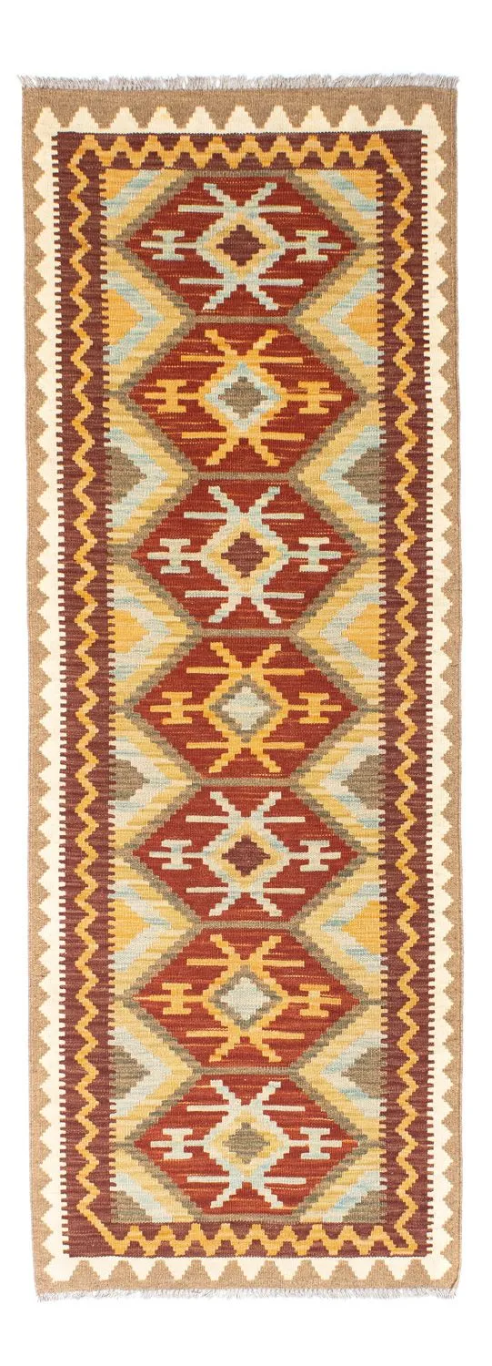 Kelim Teppich - Oriental 72 x 210 cm - hellbraun