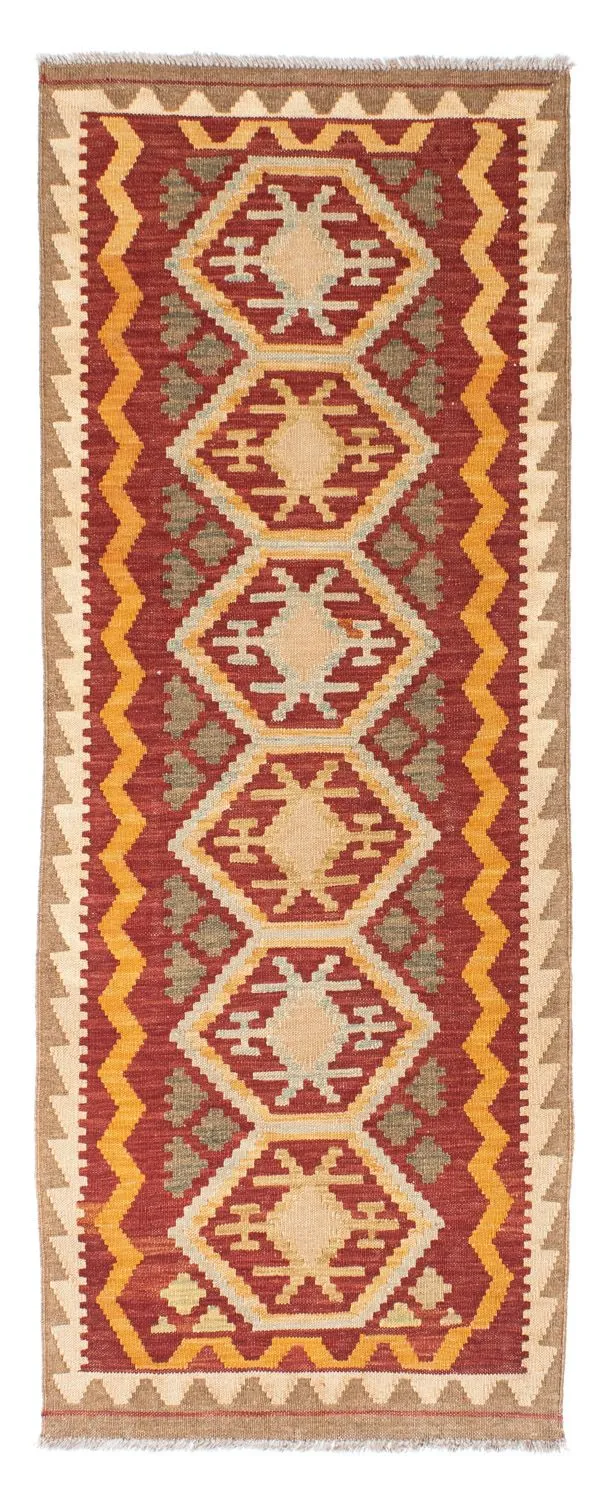 Kelim Teppich - Oriental 76 x 196 cm - hellbraun