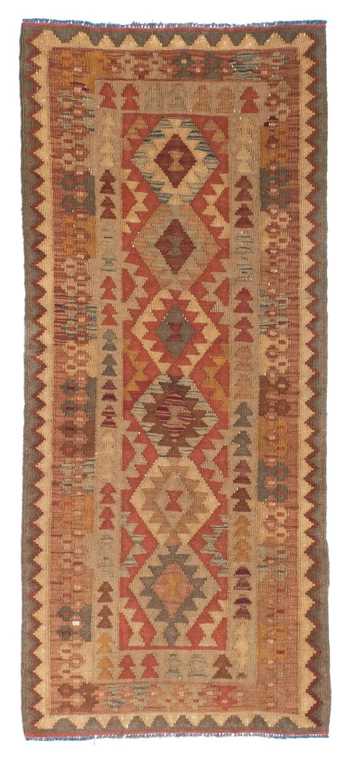 Kelim Teppich - Oriental 78 x 192 cm - hellbraun