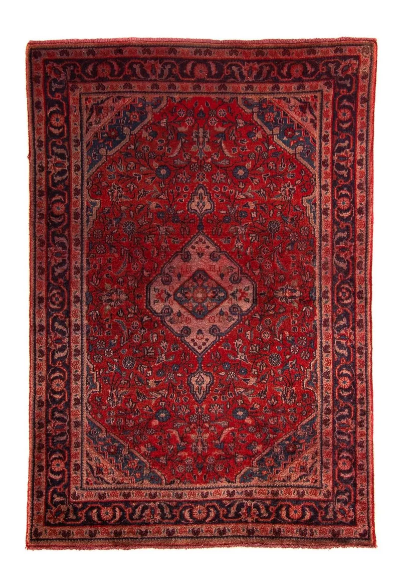 Orientteppich 107 x 150 cm - dunkelrot