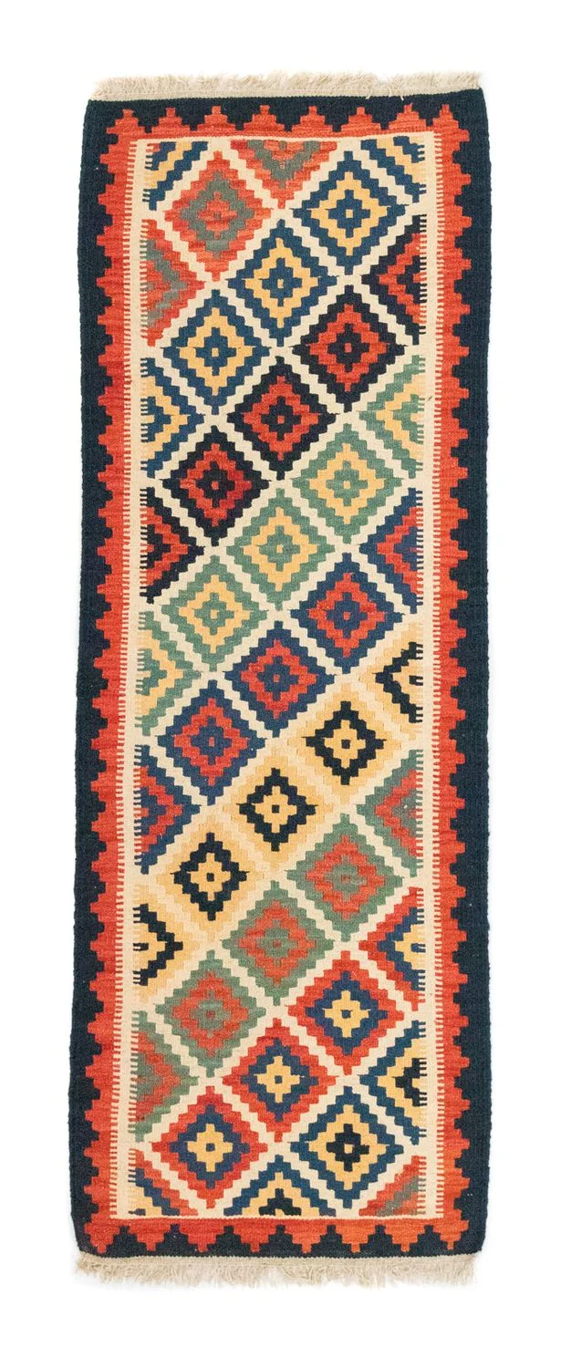 Kelim Teppich - Splash 62 x 182 cm - beige