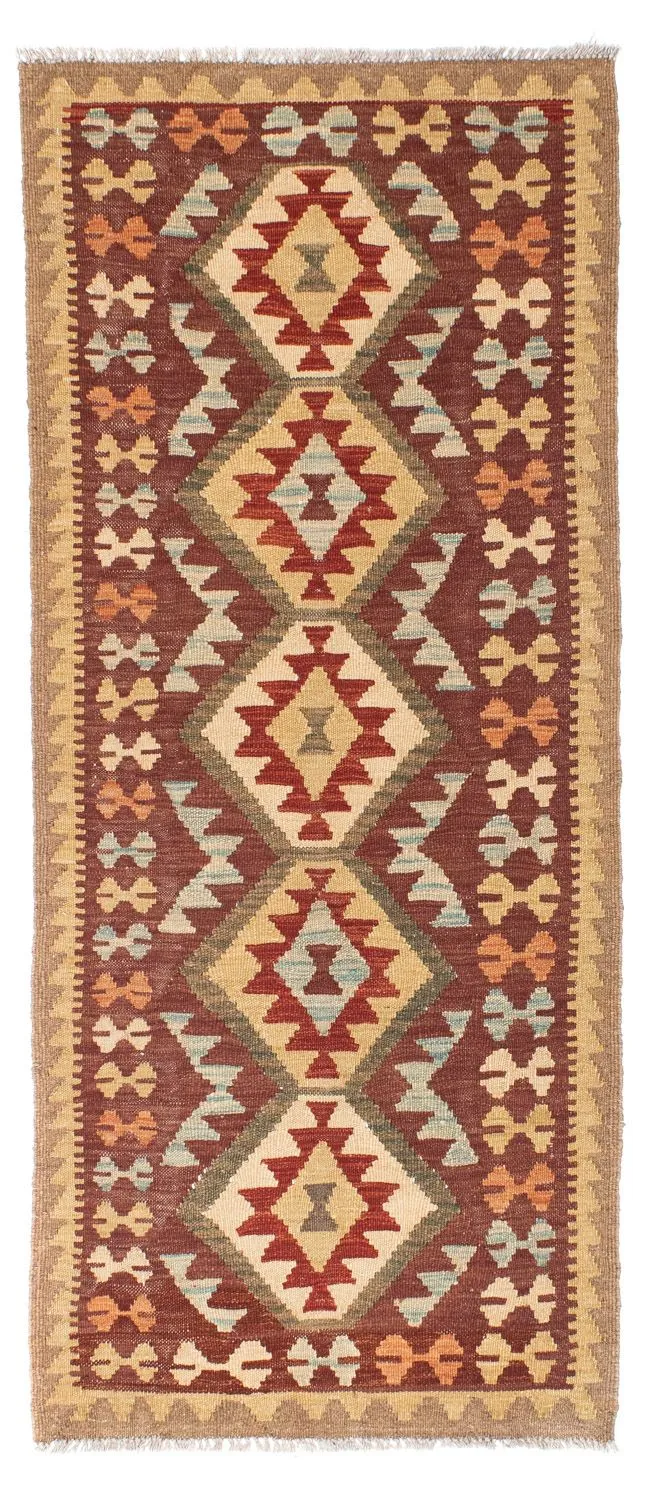 Kelim Teppich - Oriental 76 x 192 cm - braun