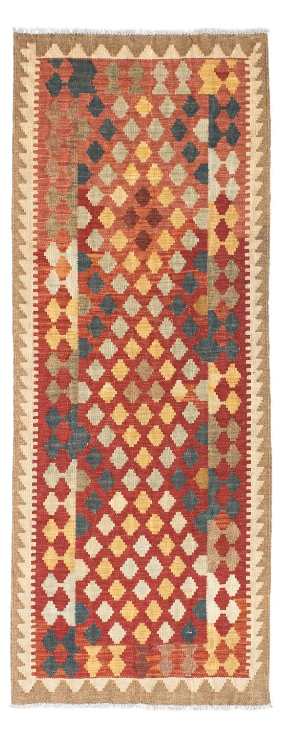 Kelim Teppich - Oriental 74 x 198 cm - hellrot
