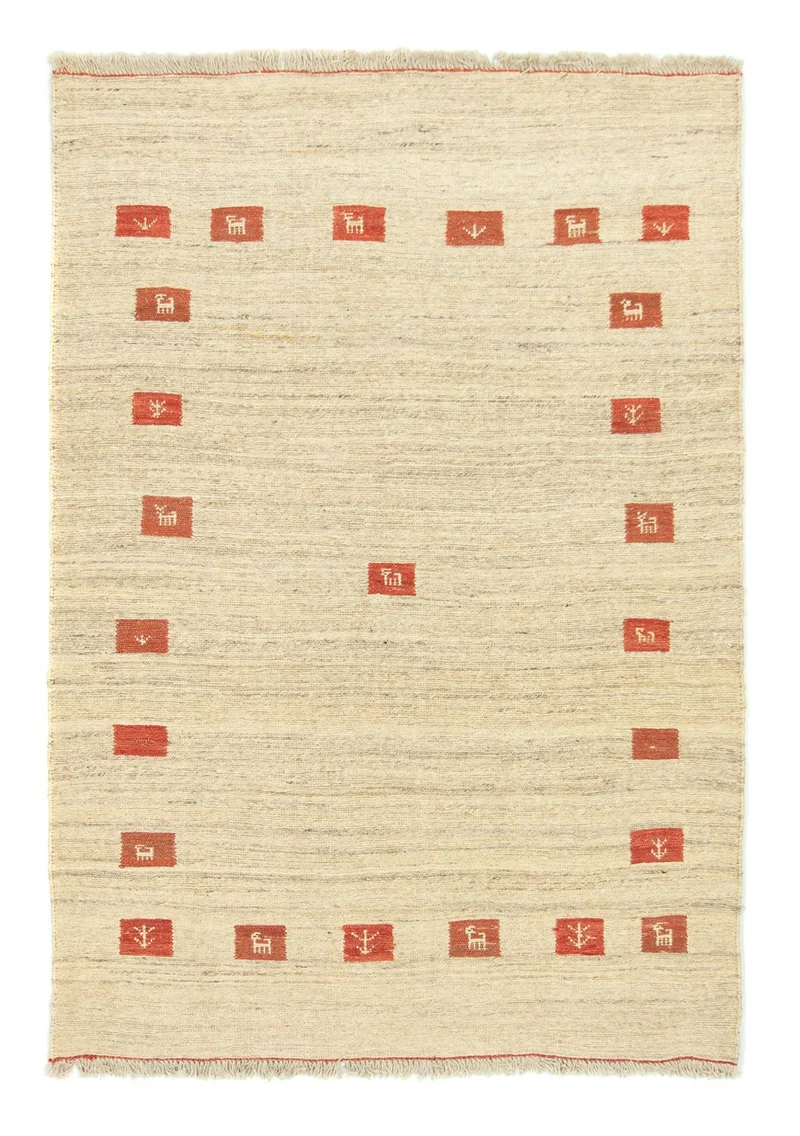 Gabbeh Teppich Indus 120x180cm - Wollteppich