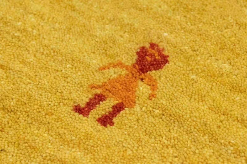 Gabbeh Teppich - Softy 80 x 200 cm - gold