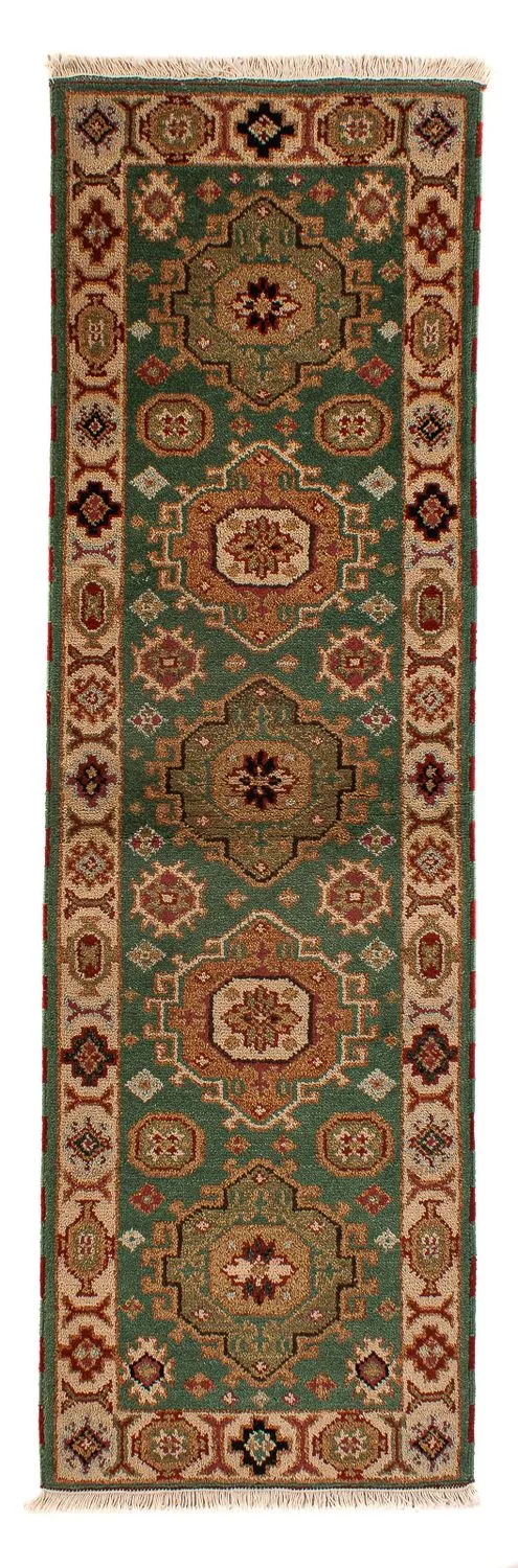 Ziegler Teppich - Kazak 62 x 205 cm - grün