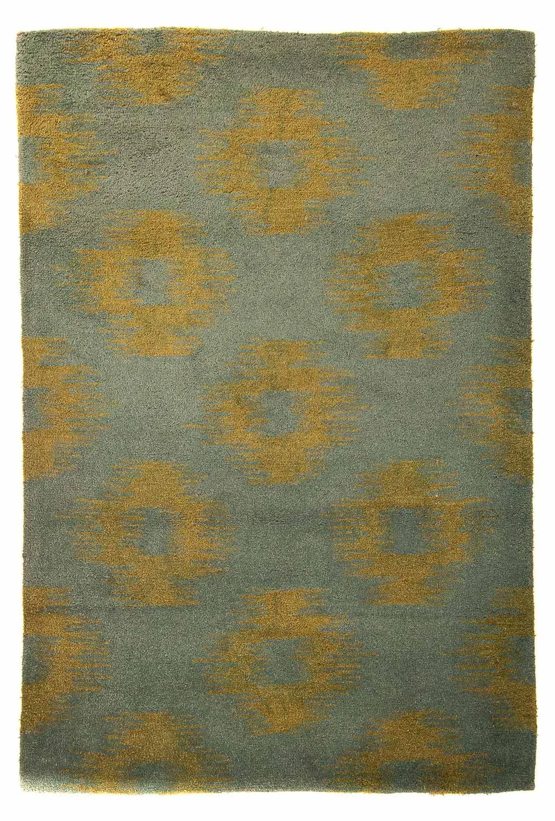 Wollteppich 150 x 240 cm Wohnzimmer Teppich