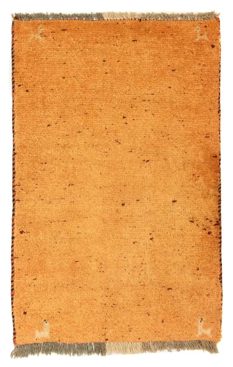 Gabbeh Teppich - Perser 58 x 86 cm - gold