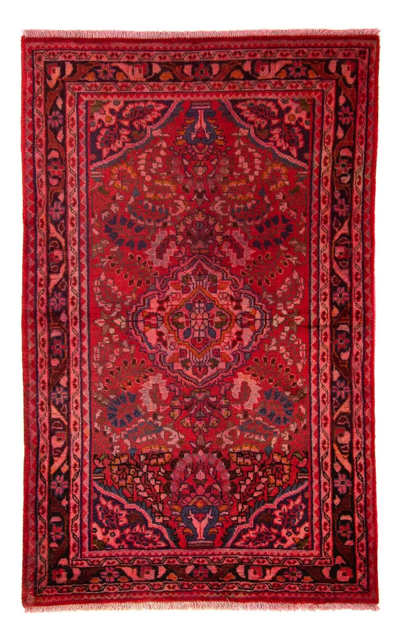 Orientteppich 105 x 170 cm - dunkelrot
