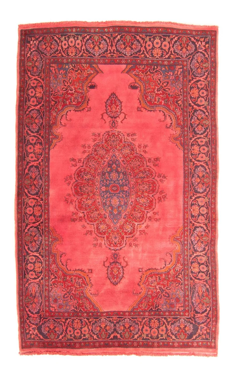 Orientteppich 126 x 197 cm - hellrot