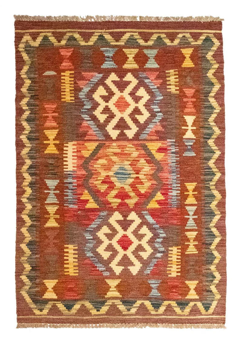 Kelim Teppich - Splash 82 x 119 cm - mehrfarbig